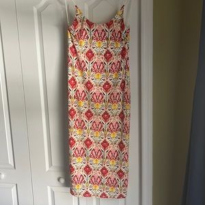 Alice and Olivia Vintage Market midi length dress